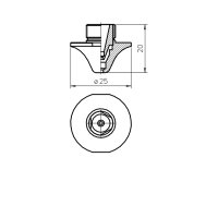 AMADA® DOUBLE NOZZLE TIP D4.0 ECO CUTCHROME PLATED