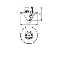 AMADA® DOUBLE NOZZLE TIP D4.0CC SPECIAL FOR CLEAN CUTCHROME PLATED