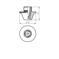 AMADA® DOUBLE NOZZLE TIP D7.0CC SPECIAL FOR CLEAN CUTCHROME PLATED