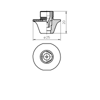 AMADA® DOUBLE NOZZLE TIP 7.0SC SILKY CUTCHROME PLATED