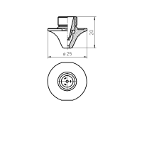 AMADA® DOUBLE NOZZLE TIP D4.0FCHROME PLATED