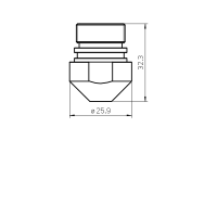 AMADA® NOZZLE TIP 3.0CHROME PLATED