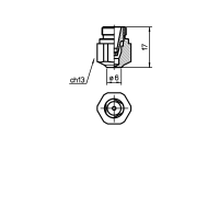 BYSTRONIC®NOZZLE TIP NK35-30 SCREW INCHROME PLATEDPack of 10