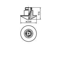 MAZAK®DOUBLE NOZZLE TIP 3.5CHROME PLATED