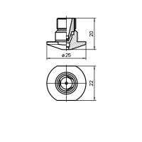 MAZAK®DOUBLE NOZZLE TIP 4.0CHROME PLATED