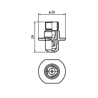 MAZAK®DOUBLE NOZZLE PENCIL SUS 5.0CHROME PLATED