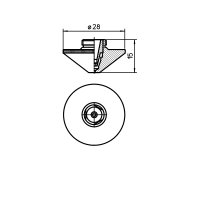 PRECITEC®DOUBLE NOZZLE TIP 4.5 - 1.5CHROME PLATED