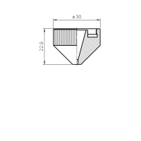 MITSUBISHI®NOZZLE TIP 5.0CHROME PLATED