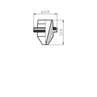 MITSUBISHI®NOZZLE TIP 1.7 W/o-ring