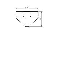 MITSUBISHI®EX OUTER NOZZLE 4.0FOR THICK MATERIAL