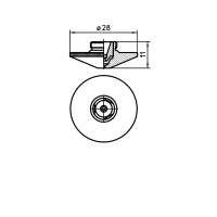 PRECITEC®DOUBLE NOZZLE TIP 3.5 - 1.5CHROME PLATED