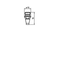 PRIMA I.®NOZZLE TIP CON-CYL 2.5CHROME PLATEDPack of 10