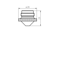 SALVAGNINI®NOZZLE TIP SHORT 3.0CHROME PLATED