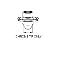 AMADA®  DOUBLE NOZZLE TIP D2.0F HARD CHROME PLATED Pack of 10
