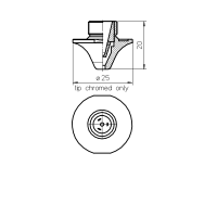 AMADA®  DOUBLE NOZZLE TIP D2.0F HARD CHROME PLATED